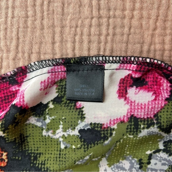 WAYF Pixelated Paisley Long Sleeve Floral Shift Dress, size XS - Picture 9 of 10